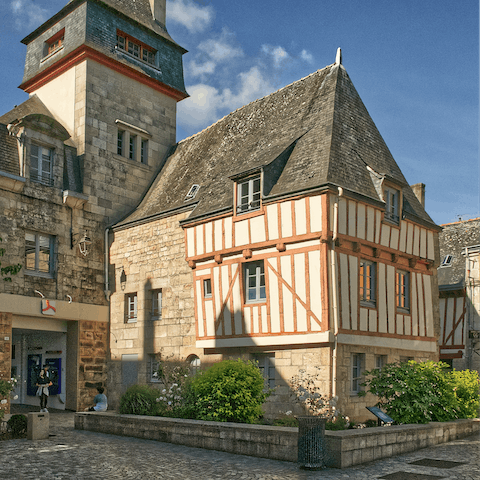 Explore local market towns like Quimper and Nantes, with fascinating medieval architecture