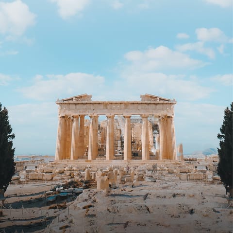Stroll over to the Acropolis in all of seven minutes and many other attractions in not much longer