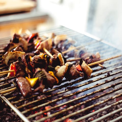 Warm up with a barbecue on crisp evenings