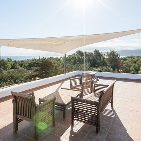 Relax on the terrace and take in the breathtaking views 