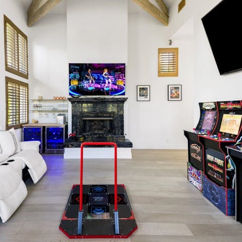 Let go and embrace family fun in the games room 