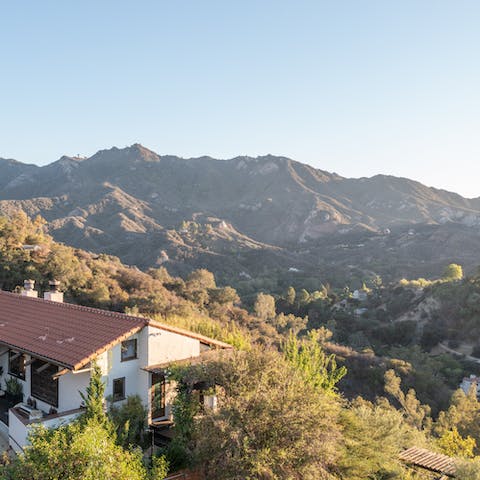 Wind your way through the rolling hills of Topanga Canyon from your doorstep