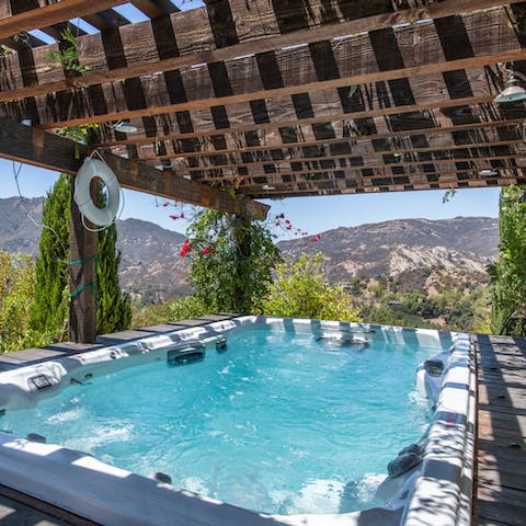 Take a refreshing dip in the plunge pool