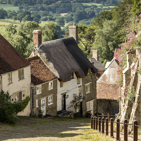 Explore the picturesque town of Shaftesbury – just a short drive away