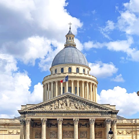 Visit the Panthéon, thirty minutes away by Metro