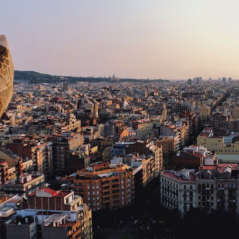 Stay in the heart of the iconic Eixample district 