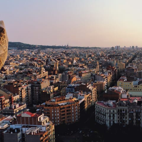 Stay in the heart of the iconic Eixample district 