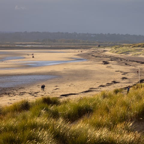 Walk the miles of stunning sands – the beach is just a ten-minutes walk away