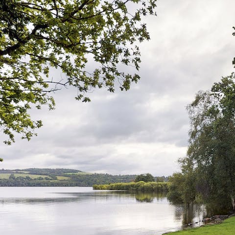 Head out to explore the private grounds around the banks of Loch Lomond