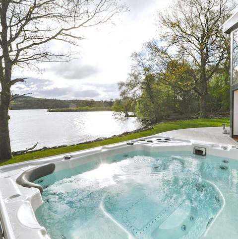 Spend a blissful evening in the hot tub