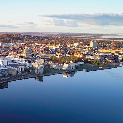 Visit the vibrant cultural city of Aalborg – a forty–minute drive away