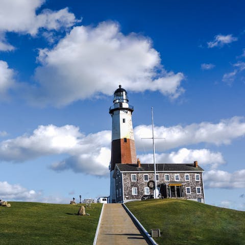 Explore beautiful Montauk and The Hamptons – the lighthouse is just a fifteen-minute drive from your home