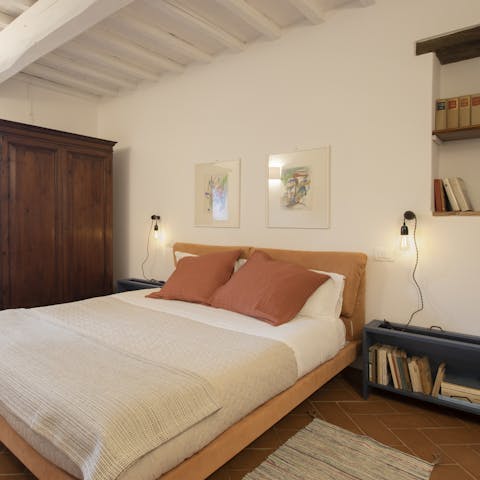 Feel a wonderful sense of relaxation whilst reading in the bedroom