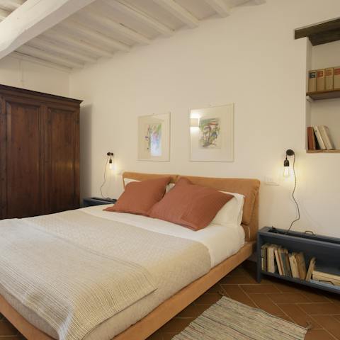 Feel a wonderful sense of relaxation whilst reading in the bedroom