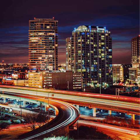 Explore Arlington, or arrive in downtown Dallas within 30 minutes