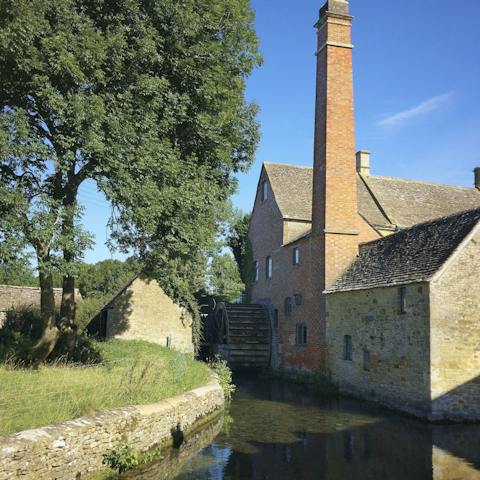 Explore the idyllic stone village of Blockley – complete with water mill