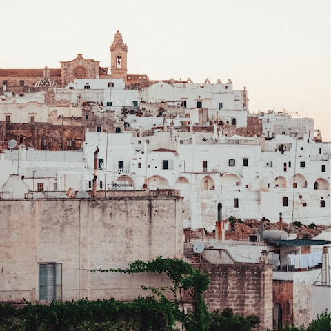 Stay an eleven-minute drive away from Ostuni