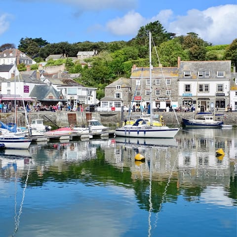 Dine on sumptuous local seafood at one of Rick Stein's Padstow restaurants, 5 miles away