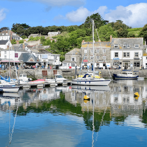 Dine on sumptuous local seafood at one of Rick Stein's Padstow restaurants, 5 miles away