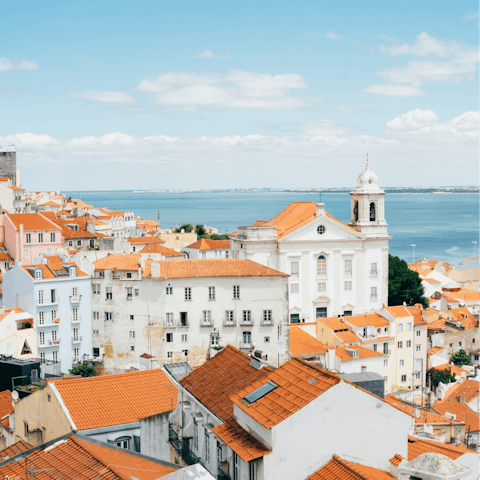 Hop in the car to Lisbon and enjoy the city's seaside and rich history