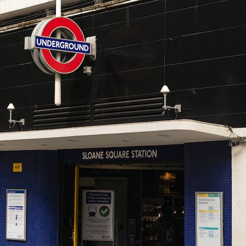 Explore London by tube – you're a one-minute walk from Sloane Square station