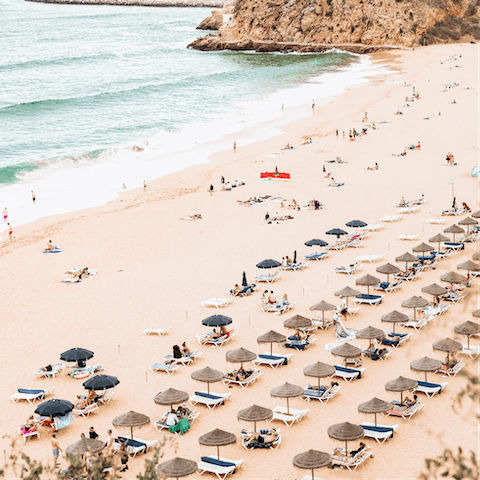 Stroll down to the sandy golden shores of Evaristo beach