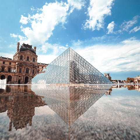 Browse the fantastic art collection in the Louvre, a short walk away