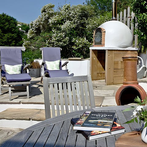 Fire up the pizza oven on the terrace for memorable alfresco mealtimes