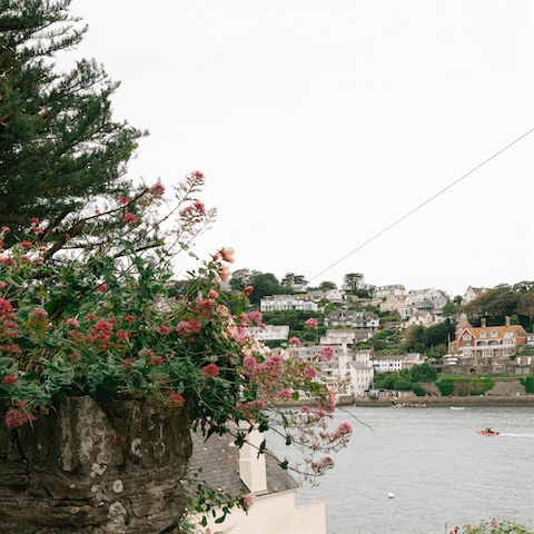 Stroll along the creek into Salcombe’s bustling town, just seven-minutes away