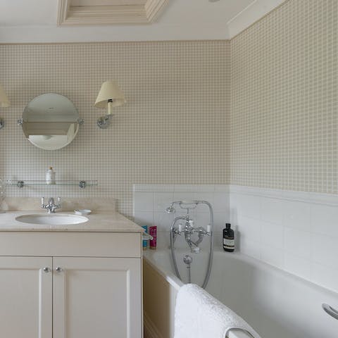 Hop straight into a warm bath after a long day of country pursuits