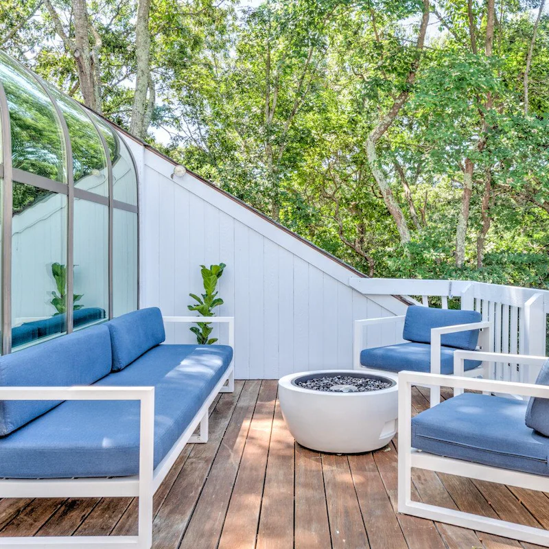 Enjoy cool summer evenings by the fire pit