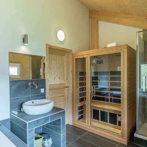 Rejuvenate in your private infrared sauna