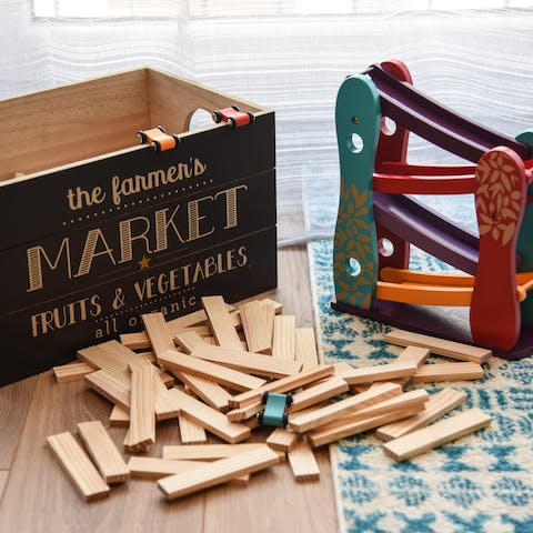 Keep the kids entertained with traditional wooden toys