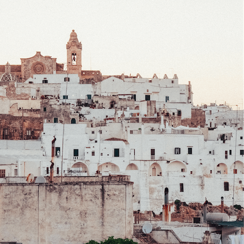 Take the scenic drive to the White City of Ostuni 