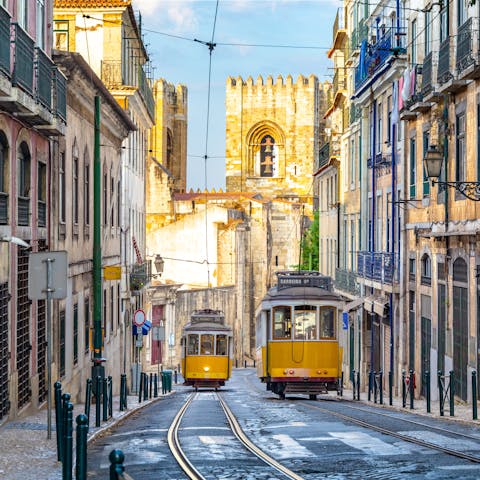 Visit the Sé de Lisboa, only a few minutes away on foot