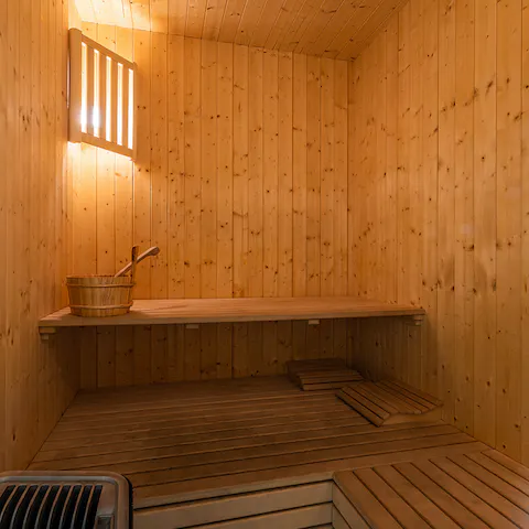 Feel anew in the sauna