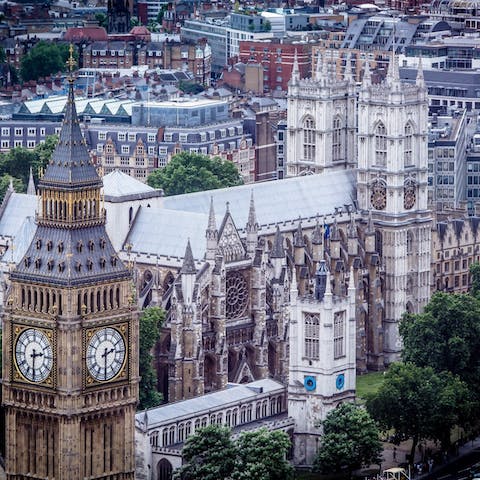 Stay within striking distance of London's attractions – Big Ben is a half-hour Tube ride away