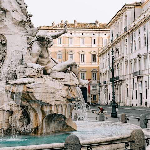 Stay in the heart of Rome, just a two-minute walk from Piazza Navona and Campo de' Fiori