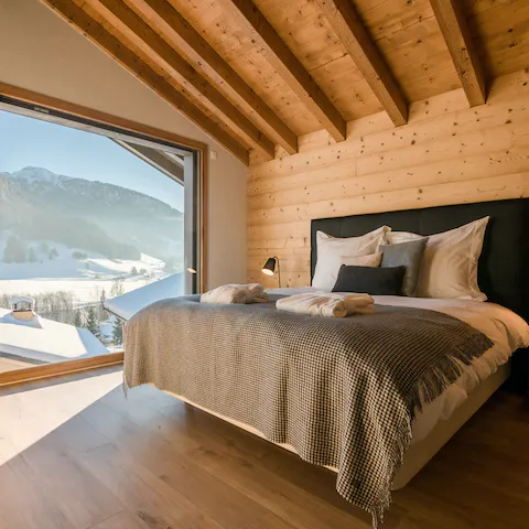 Wake up and admire the rugged views over a cup of coffee in bed