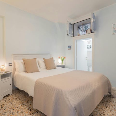 Cosy up in the comfortable bed after a busy day outdoors