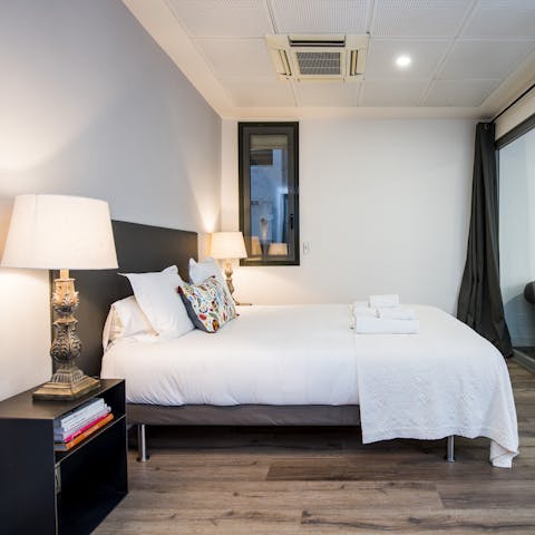 Wake up in the comfortable bedrooms feeling rested and ready for another day of Barcelona sightseeing