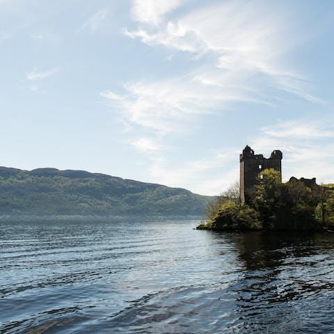 Keep a keen eye out for the elusive monster from the shores of Loch Ness' 22.5-mile length