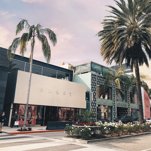Take the ten-minute car ride to Rodeo Drive and indulge in a spot of luxury shopping