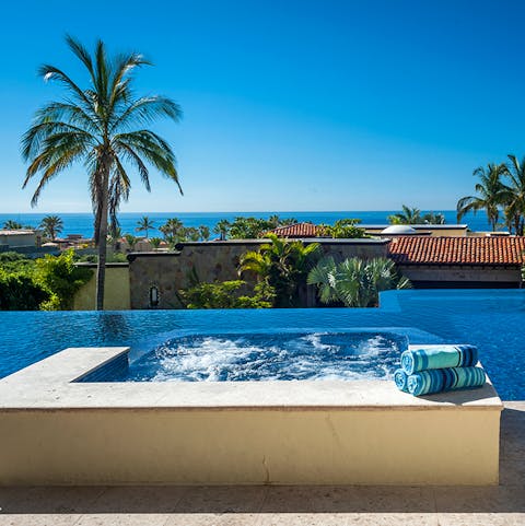 Sip a margarita in the jacuzzi and enjoy the views