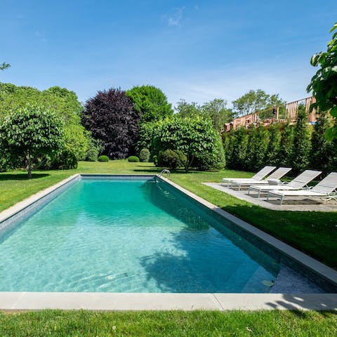 Make a splash in the private pool, which can be hated for a fee