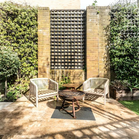 Savour peaceful moments in the private garden