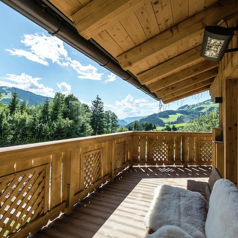 Spend mornings with the mountains out on your balcony