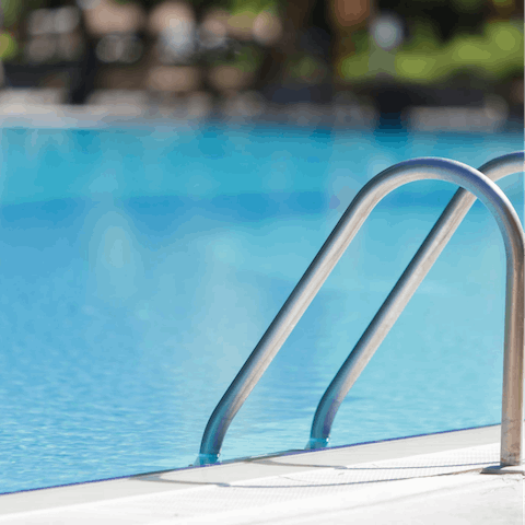 Make a splash in the family-friendly on-site swimming pool