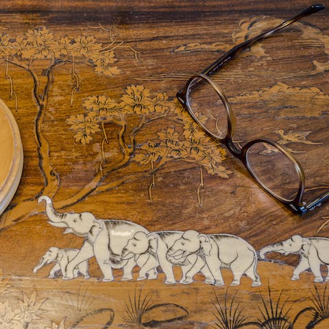 Admire antique furniture for all over the world