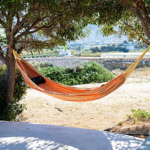 Lie back in the hammock and squeeze in an afternoon nap